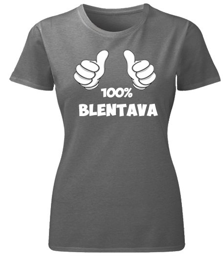 Majice sa stampom natpisom slikom/Za devojku/blentava (crna).jpg